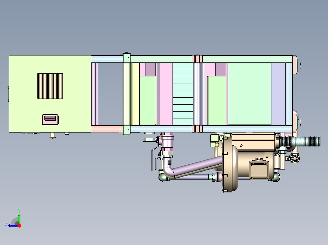 研磨装卸设备step右视图