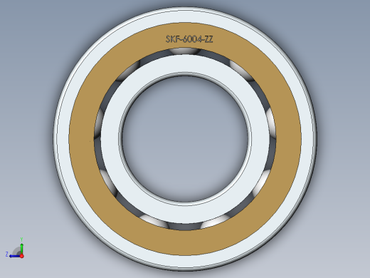 SKF深沟球轴承6004-2Zmmmx右视缩略图