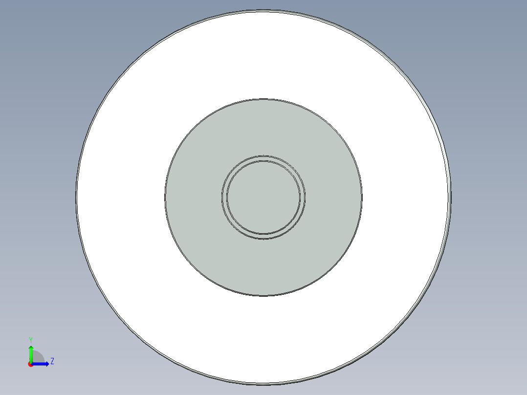 汽车空调压缩机斜盘左视图