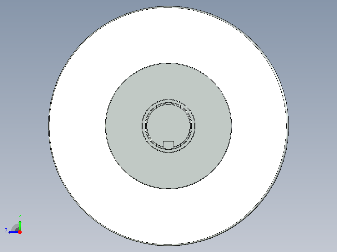 汽车空调压缩机斜盘右视图