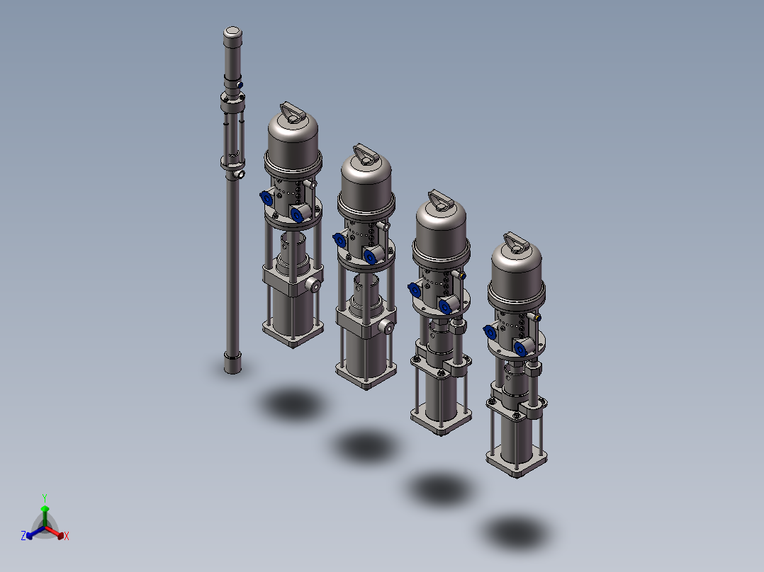 5款比率柱塞泵正等轴测图