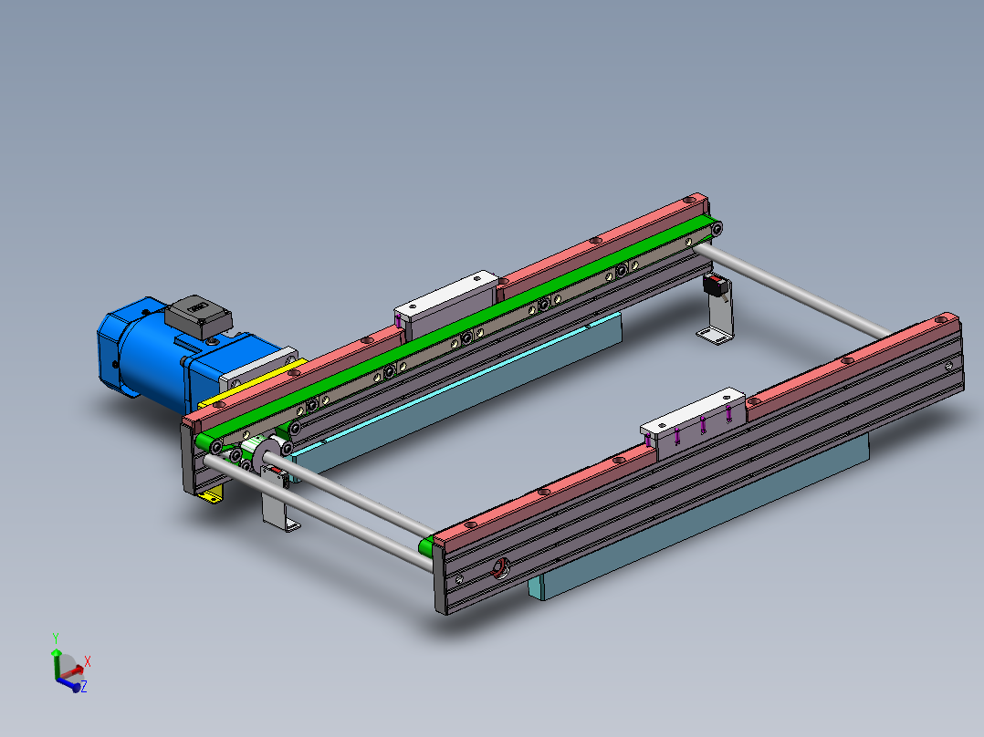 0.75米0.467米双带输送机