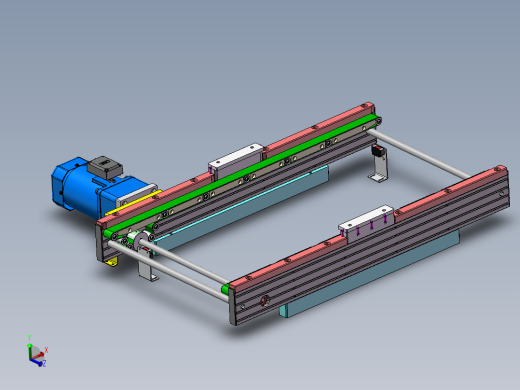 0.75米0.467米双带输送机