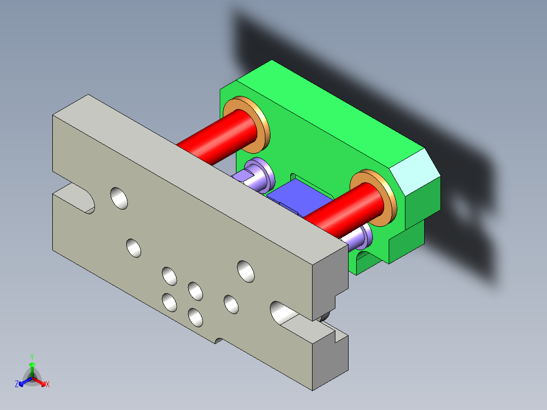 衔铁整线模具主视图