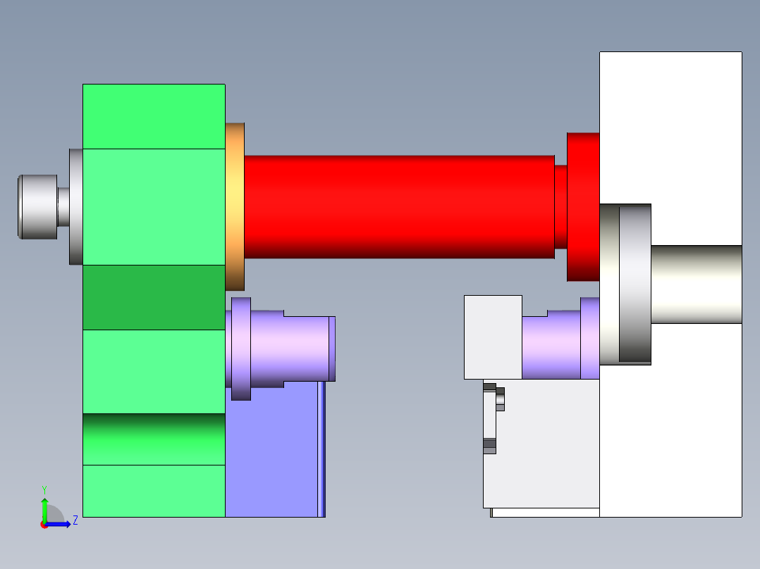衔铁整线模具左视图