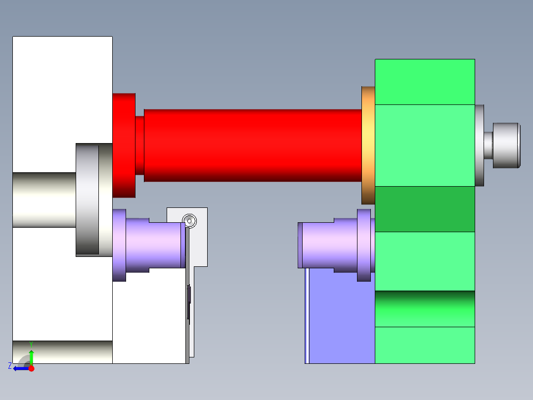 衔铁整线模具右视图