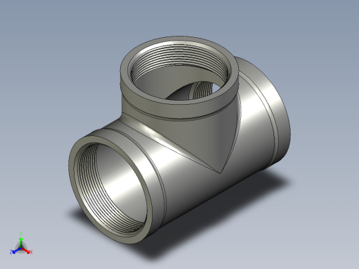 螺纹管三通-等径 DN65