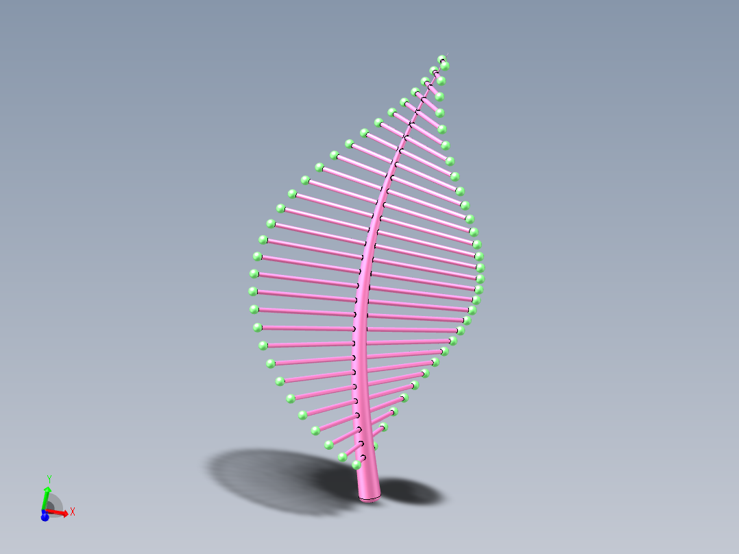 随形变化的树叶