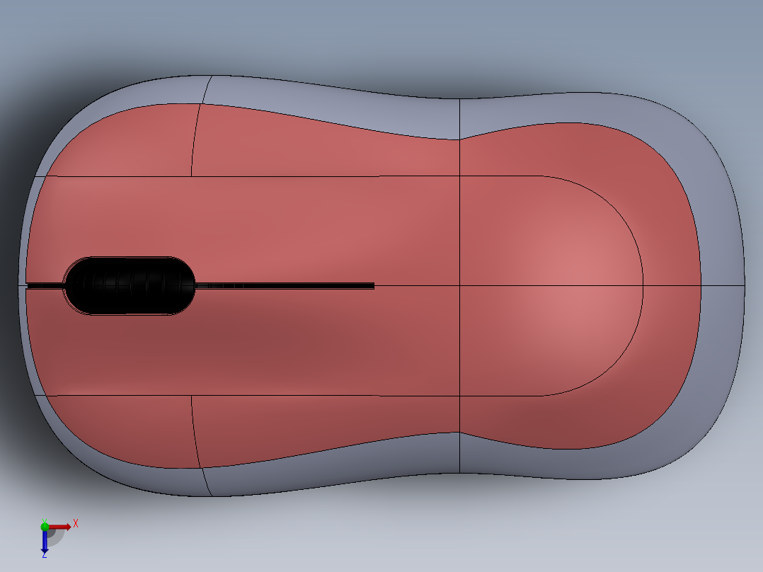 电脑鼠标-1144俯视图