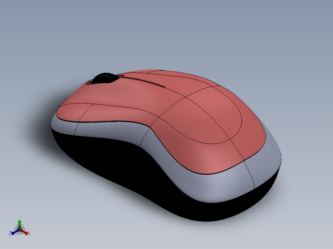 电脑鼠标-1144正等轴测图