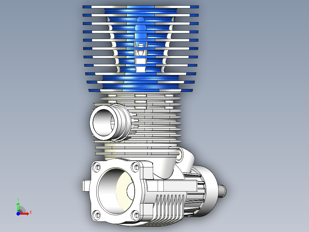 发动机 RC前视图