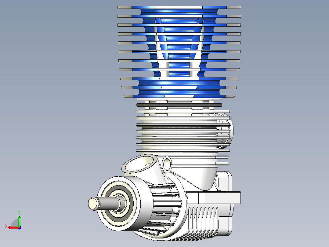 发动机 RC后视图