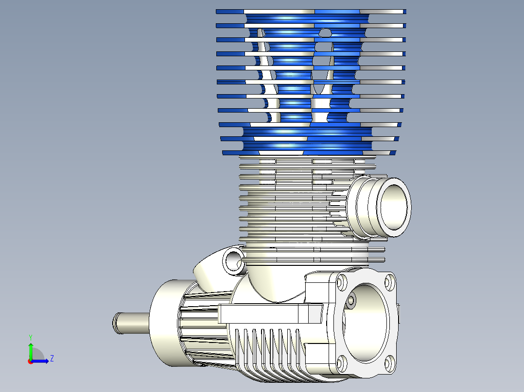 发动机 RC左视图