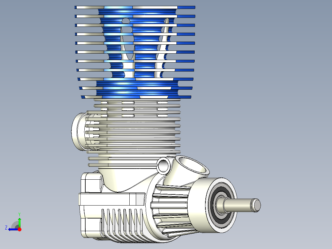发动机 RC右视图