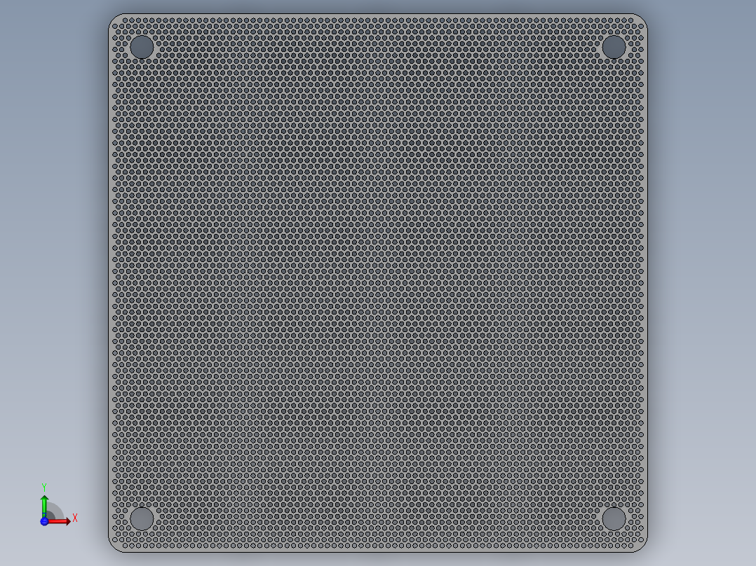 风扇除尘过滤器40mm 140mm 12前视图