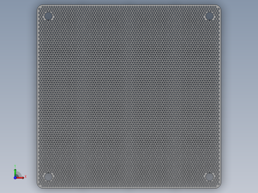 风扇除尘过滤器40mm 140mm 12前视缩略图