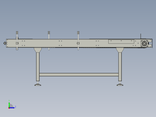重型双排链滚筒输送机左视缩略图