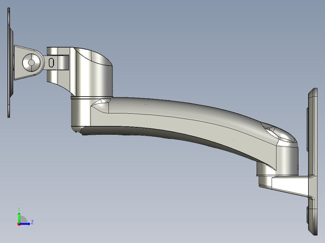 显示器支架-水平多关节型WHBWHB左视图