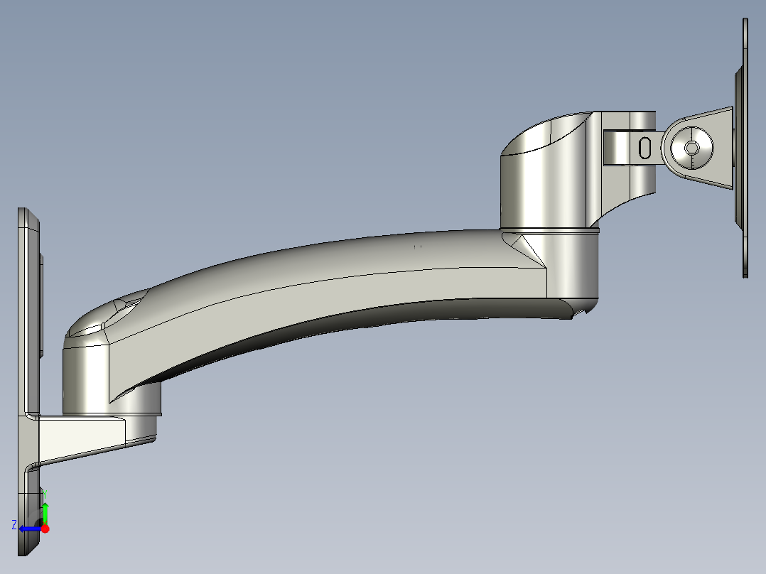 显示器支架-水平多关节型WHBWHB右视图