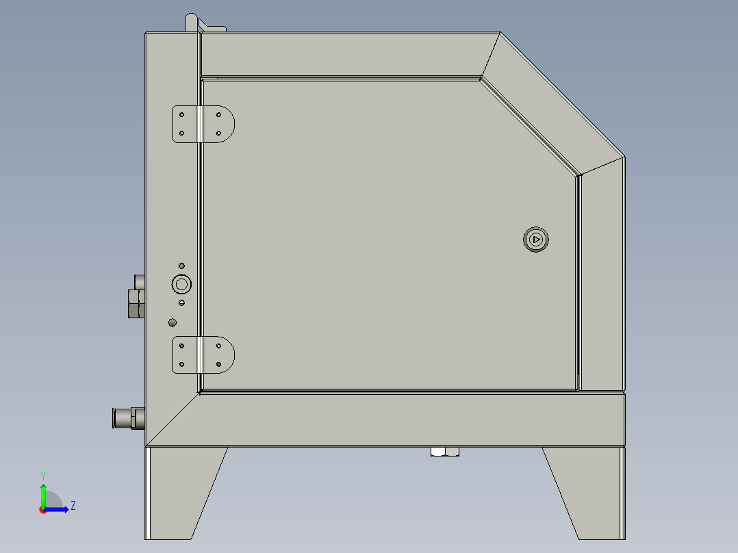矿浆PH检测装置左视图