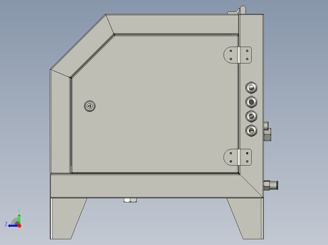 矿浆PH检测装置右视图