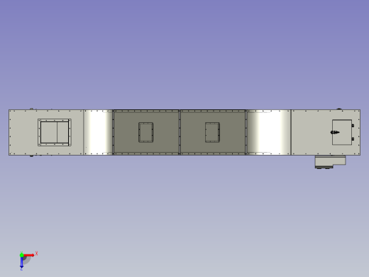 Z型爬坡输送机总图俯视缩略图