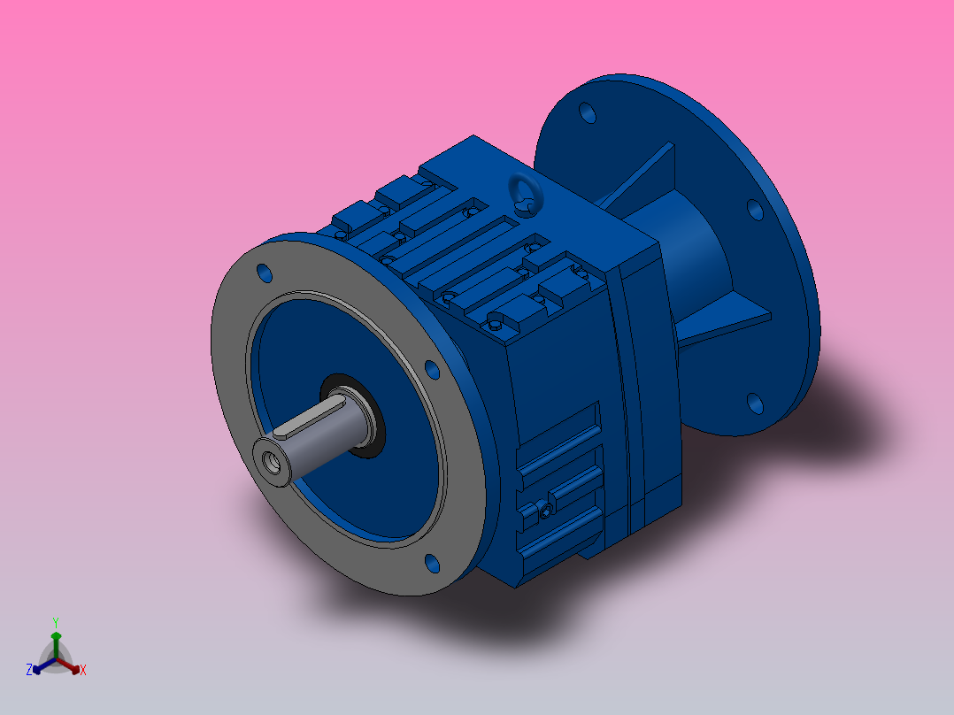 RF67ZP斜齿轮减速机RF67-4.29-M1-P112-Φ250主视图
