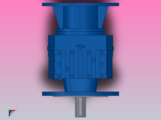 RF67ZP斜齿轮减速机RF67-4.29-M1-P112-Φ250俯视缩略图