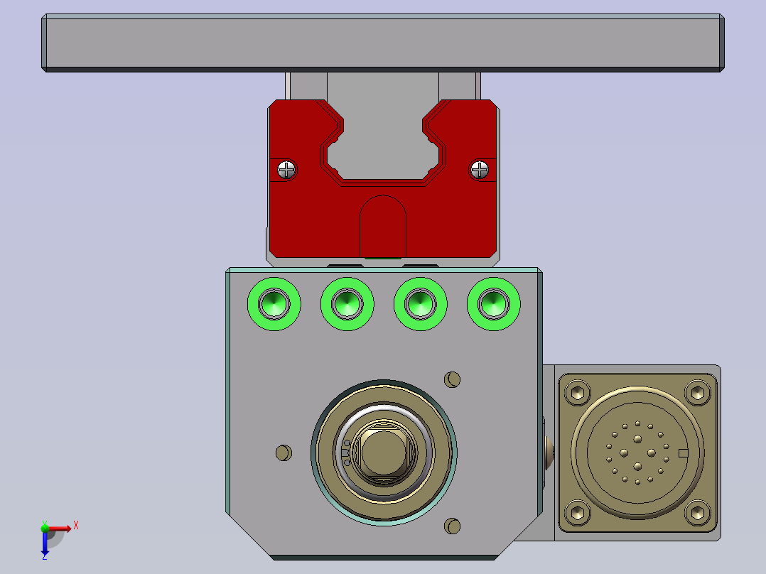 螺丝枪组件俯视图