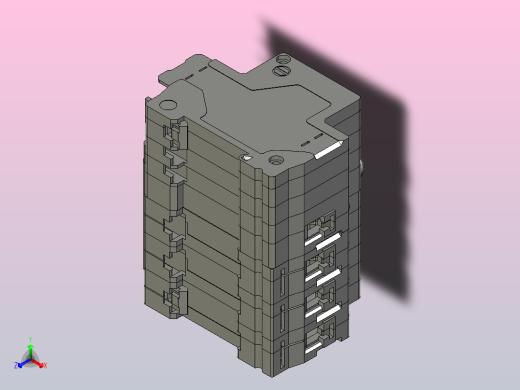 DZ47LE-32&amp;3P&amp;N&amp;剩余电流动作断路器三维模型202307正等轴测缩略图