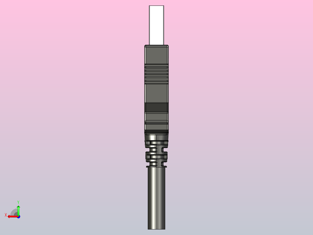 USB-A 3.0接口头后视图
