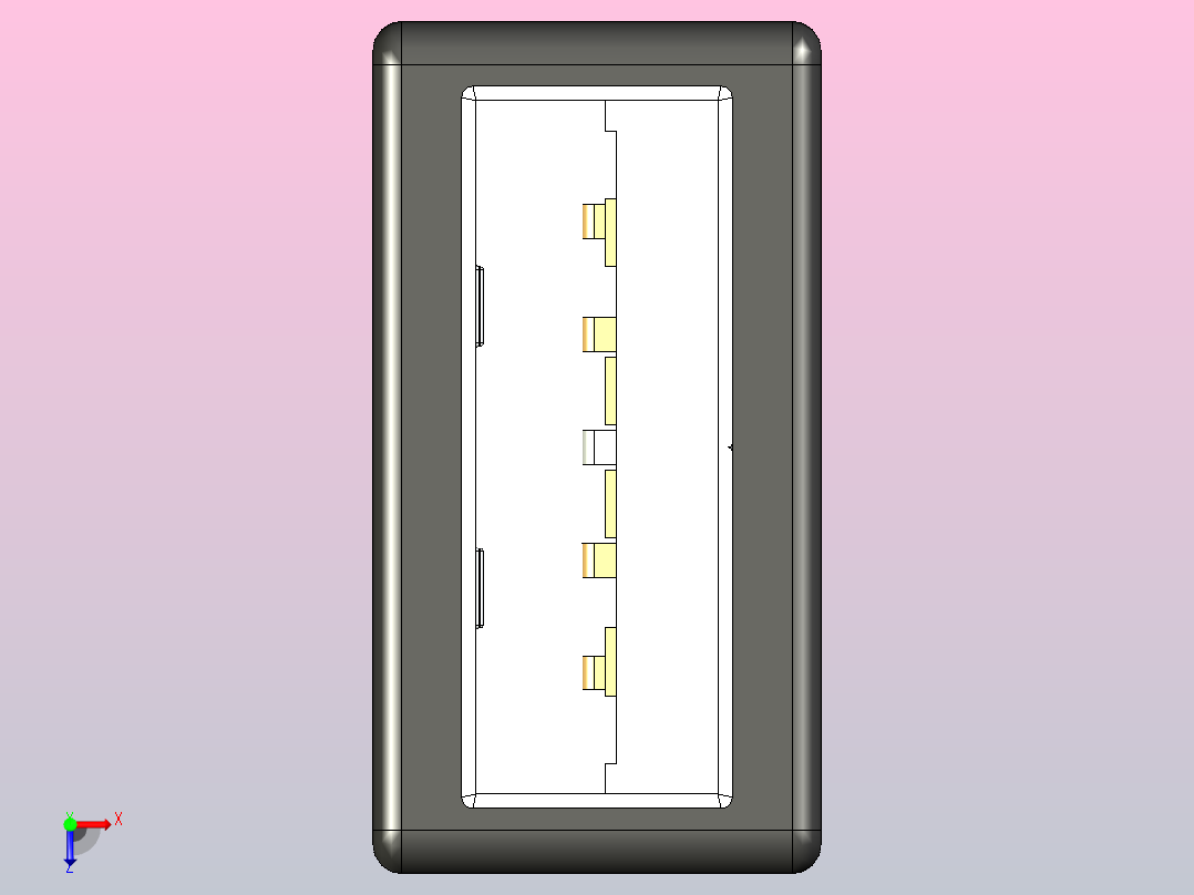 USB-A 3.0接口头俯视图
