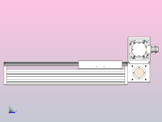皮带直线轴半封闭可选导轨TPA-HNB-220D-176-L250-RU-C-P1K-N3左视缩略图