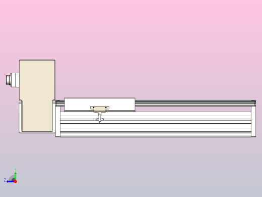 皮带直线轴半封闭可选导轨TPA-HNB-220D-176-L250-RU-C-P1K-N3右视缩略图
