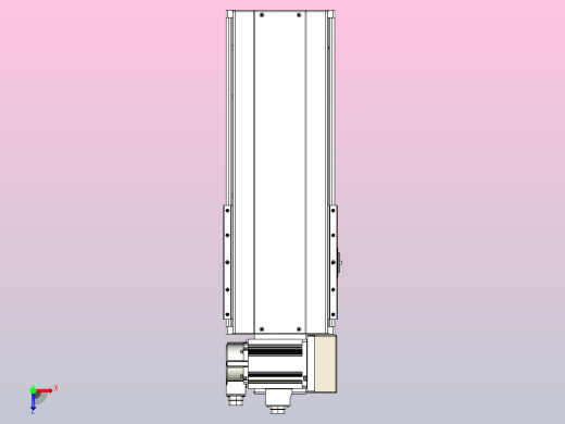皮带直线轴半封闭可选导轨TPA-HNB-220D-176-L250-RU-C-P1K-N3俯视缩略图