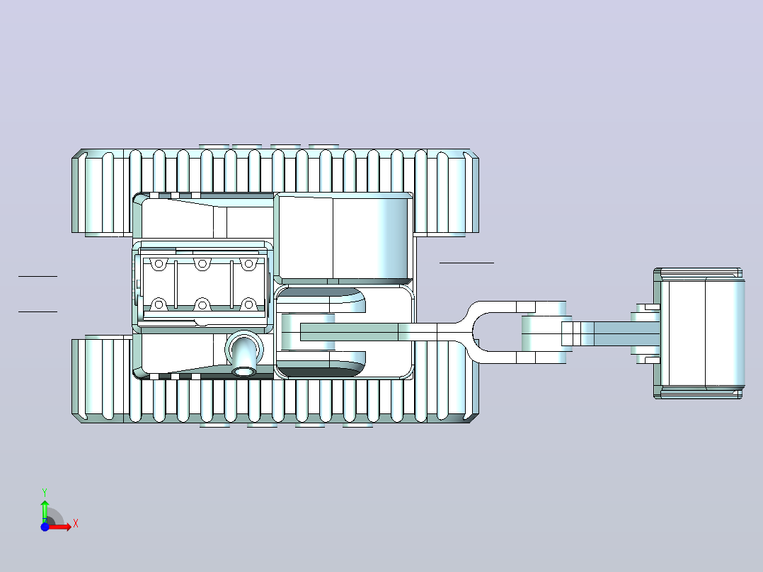 ZW3D挖掘机前视图