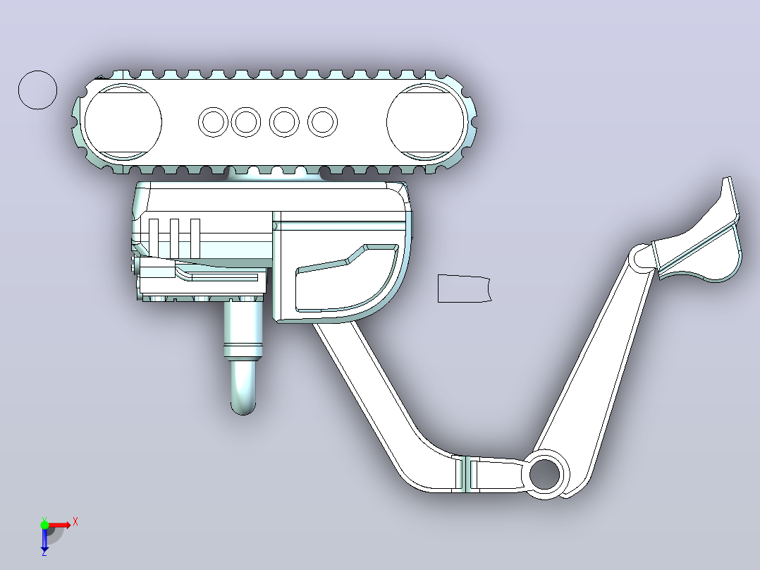 ZW3D挖掘机俯视图