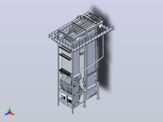 DV 75锅炉上的管道插孔正等轴测缩略图