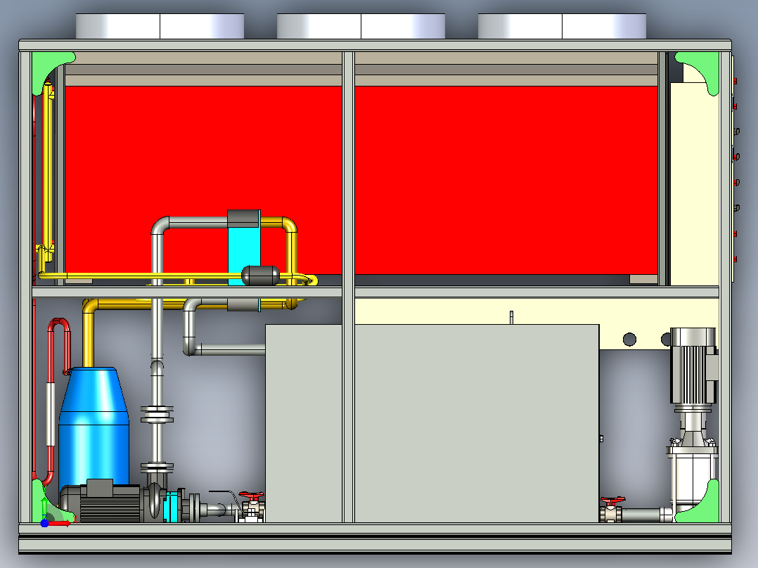 制冷设备前视图