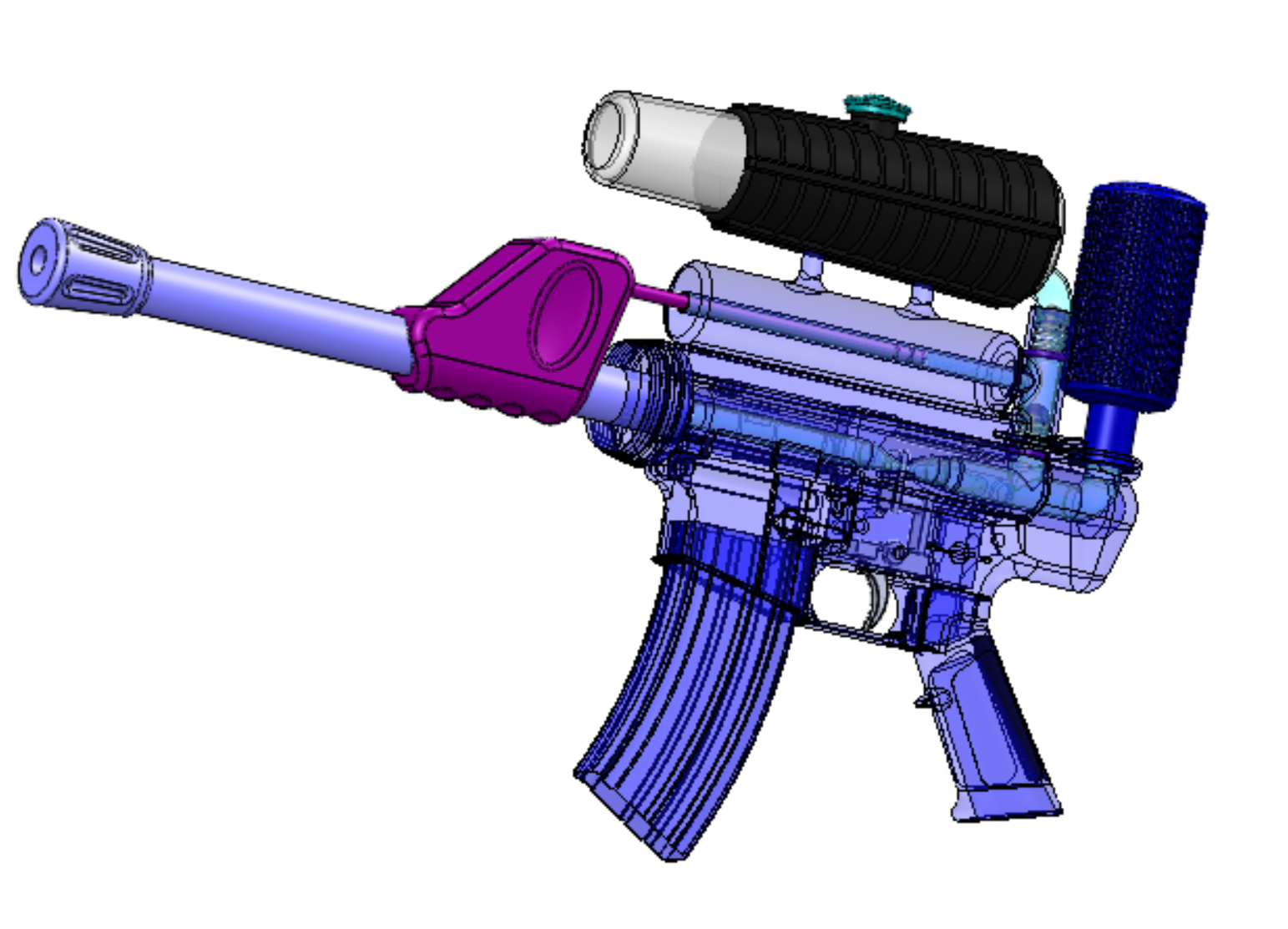 基于AR 15模型的水枪
