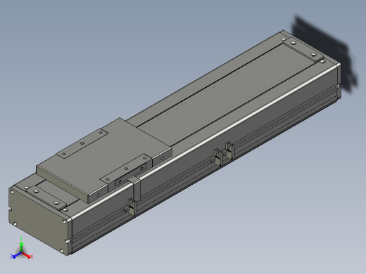 创锋精工电动滑台CFF14-200-M-P400W正等轴测缩略图