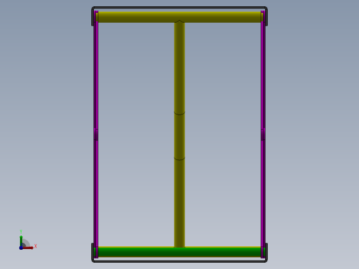 液压剪叉式升降机构3D图纸 Solidworks设计前视缩略图