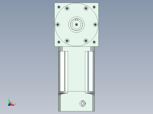 PW110双轴 PLX90-L3 19-70-90-M6 PW110转向器 双轴输出 带90 直齿 行星减速机前视缩略图