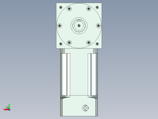 PW110双轴 PLX90-L3 19-70-90-M6 PW110转向器 双轴输出 带90 直齿 行星减速机后视缩略图
