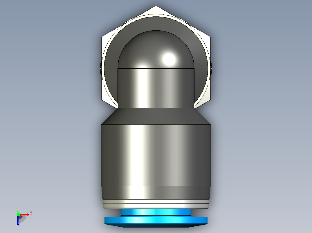 快插接头QSL-1_2-12-20俯视图