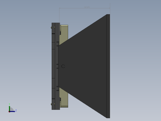 旋转支架治具左视缩略图