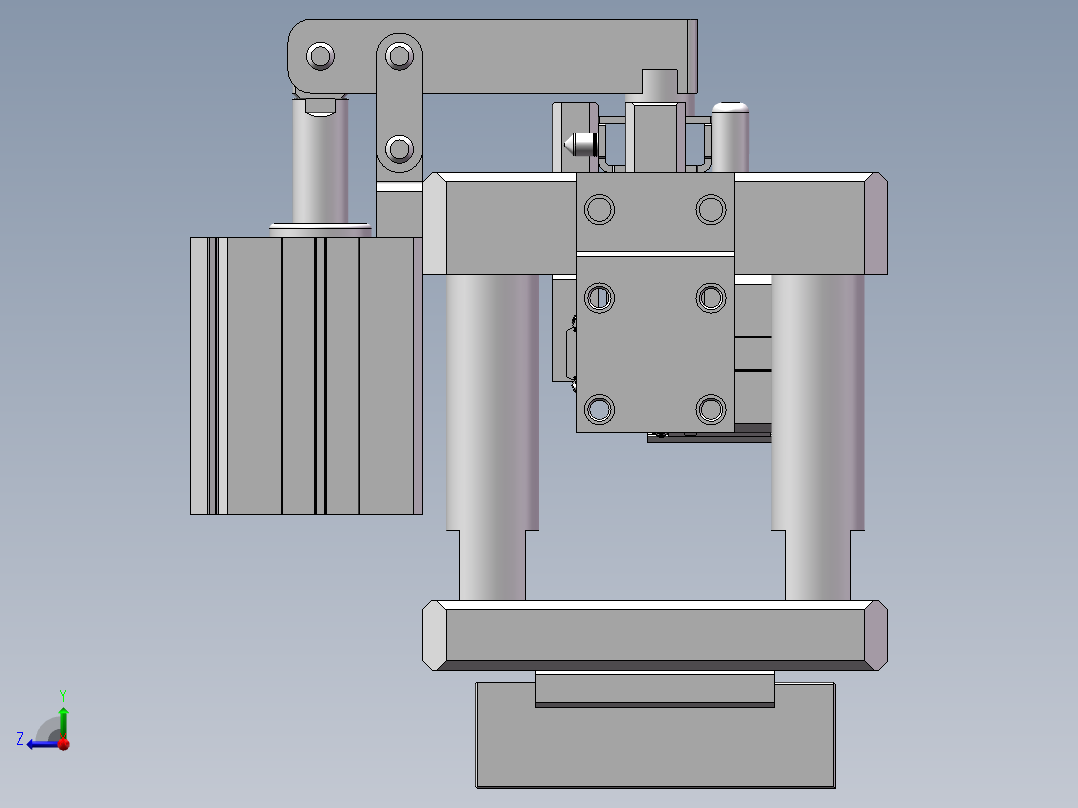 工装定位治具sw17右视图