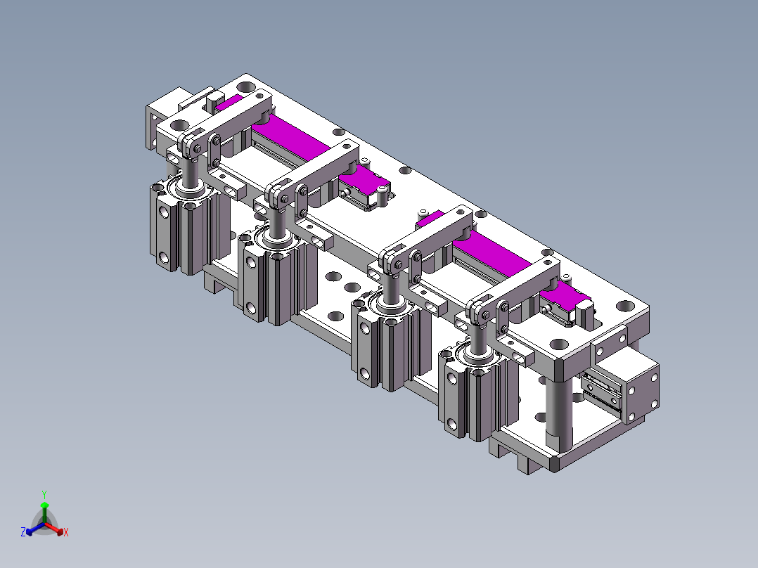 工装定位治具sw17正等轴测图