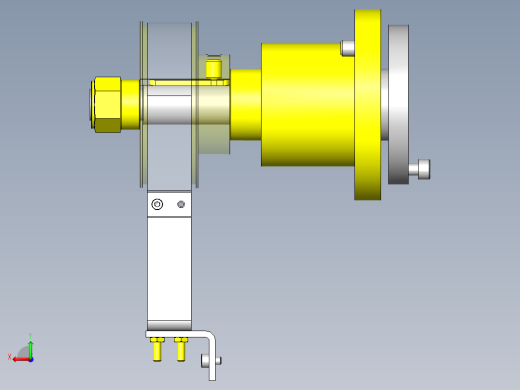 拉出卷筒产品时的简易制动机构后视缩略图