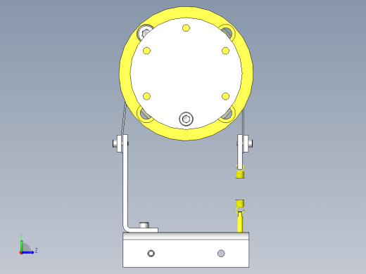 拉出卷筒产品时的简易制动机构左视缩略图